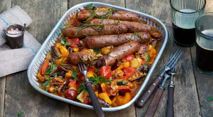 Grillowane ratatouille ze świeżymi pomidorami